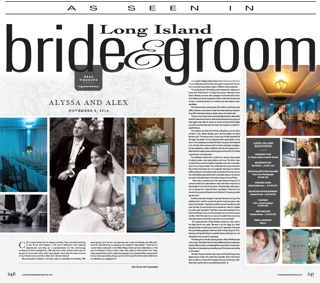 Long Island Bride and Groom Magazine Page 2